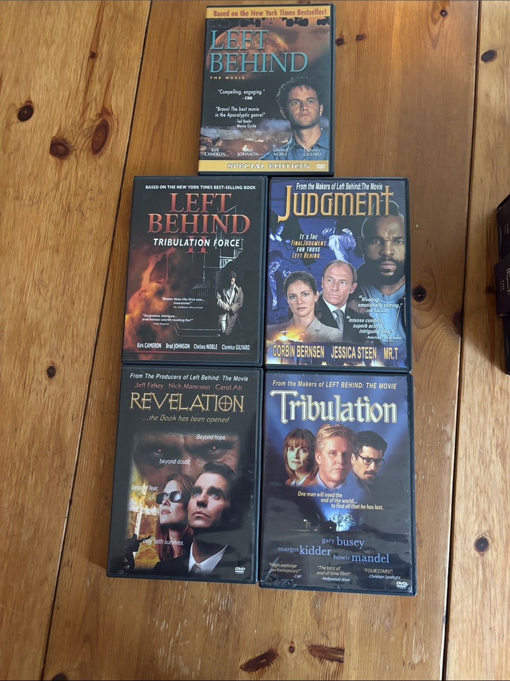 Left Behind DVD Lot - Tribulation, Revelation, Judgment